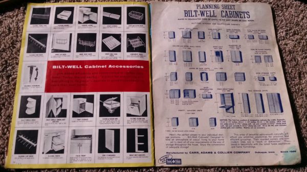 1950S Graphic Design - BROCHURE - Lumber Industry - Storage For Family Bilt-Well Cabinet Units 8