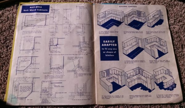 1950S Graphic Design - BROCHURE - Lumber Industry - Storage For Family Bilt-Well Cabinet Units 9