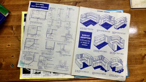 1950S Graphic Design - BROCHURE - Lumber Industry - Storage For Family Bilt-Well Cabinet Units 9 insert
