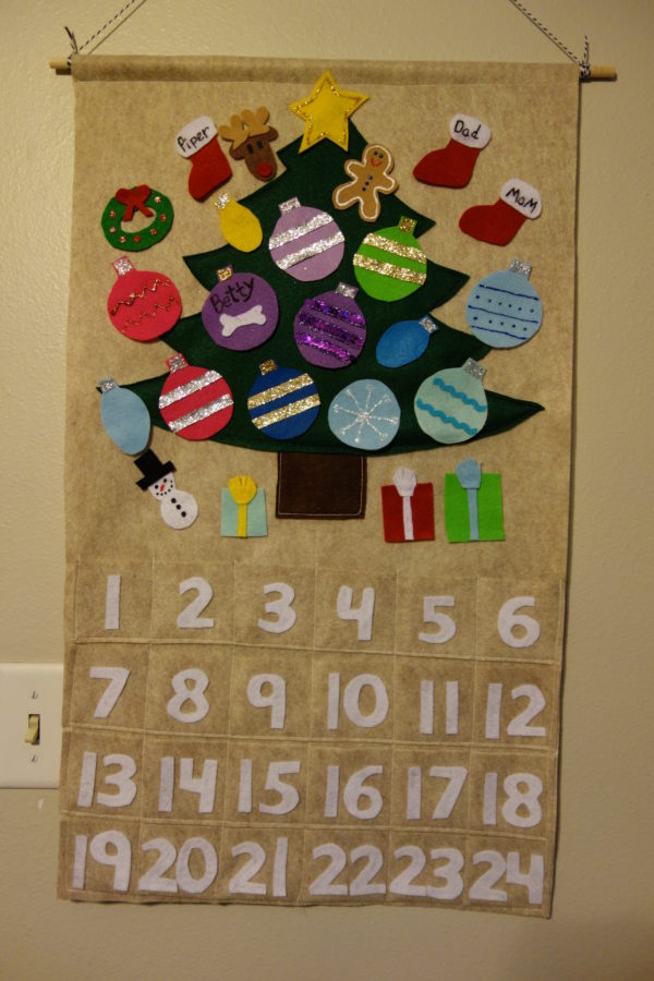 Customized Advent Calendar Gifts - with Custom Names and Interests on Tree Ornaments 1