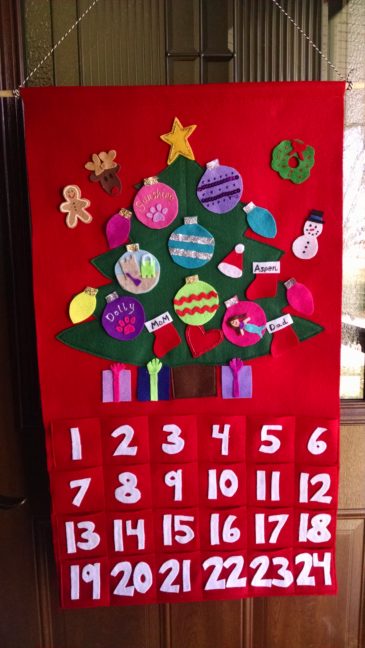 Holly Makes Advent Calendars - with Custom Names and Hobby Tree Ornaments