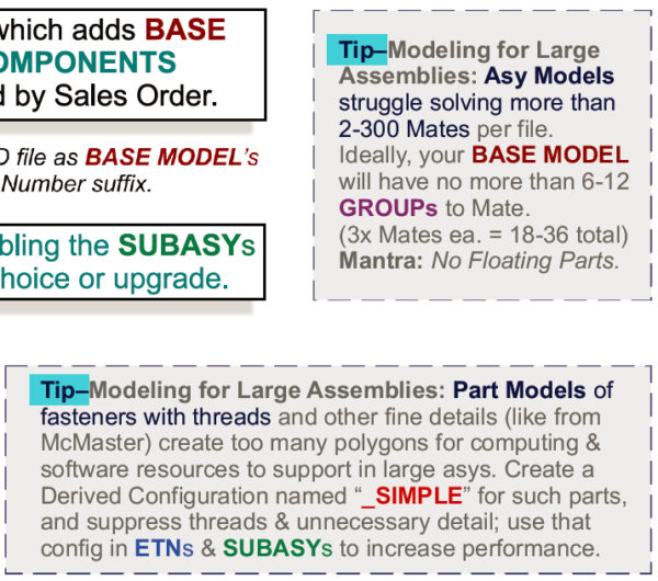 CAD modeling tips - Large asys for stability and performance