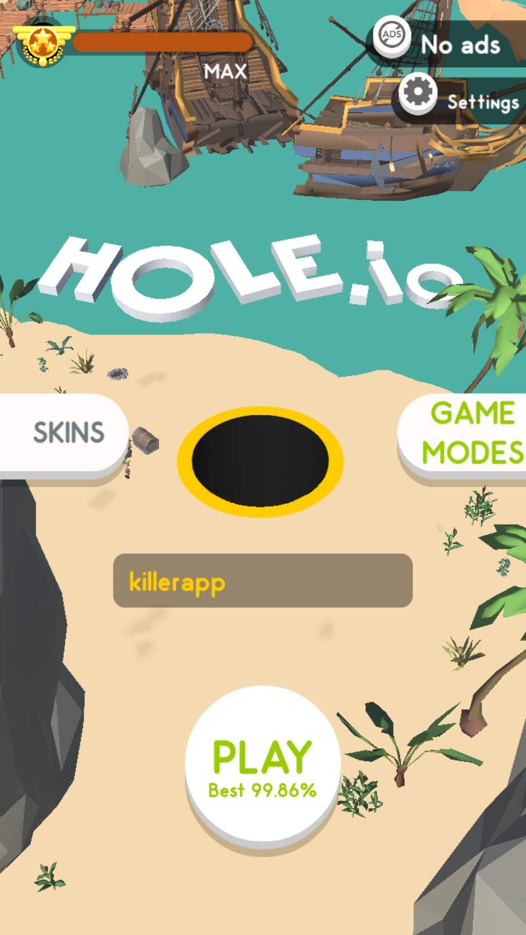 Hole.io Gameplay Map Control 100% (poki.com) [Free Games] 