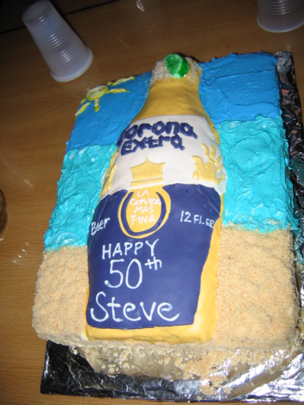 Holly made a Corona decorated birthday cake