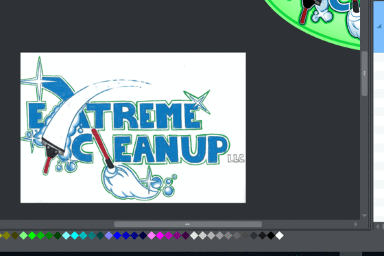 EXTREME CLEANUP VECTORIZATION ANIMATION - "Tracing" the design.