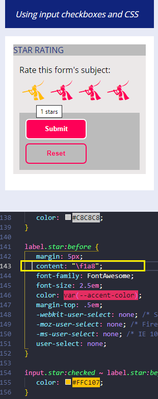 Star Rating Checkbox Form Input, HTML & CSS Only +Server PHP Submit File