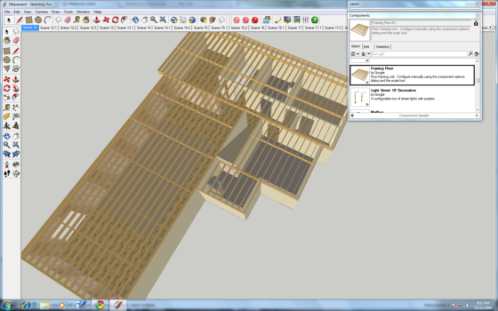 SketchUp Dynamic Component, Framing