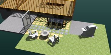 3D CAD, DIY, graphic design, Patio, Rendering, SketchUp, Lighting,