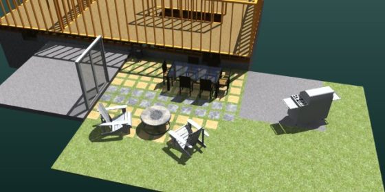 3D CAD, DIY, graphic design, Patio, Rendering, SketchUp, Lighting,