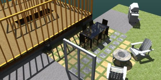 3D CAD, DIY, graphic design, Patio, Rendering, SketchUp, Lighting,