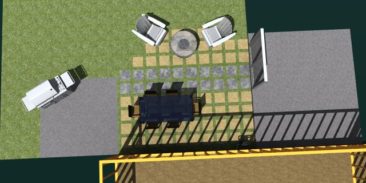 3D CAD, DIY, graphic design, Patio, Rendering, SketchUp, Lighting,