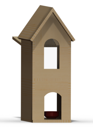Cat House Rendering - SolidWorks