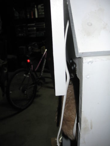 Back Door Open - Notice the clearance