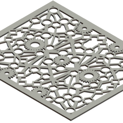 Custom Decorative Vent Cover - Atomic