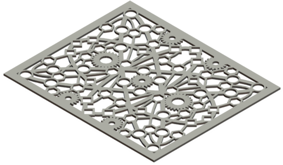 Custom Decorative Vent Cover - Atomic