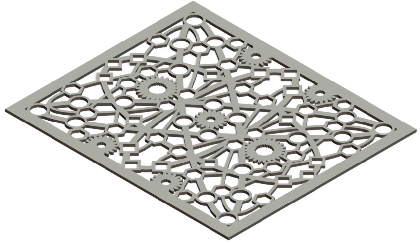 Custom Decorative Vent Cover - Atomic
