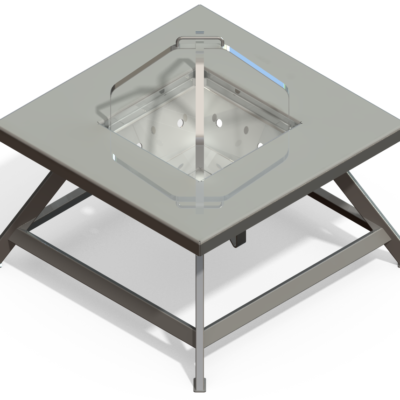 Fire Pit Table Rendering, Design by Kris Bunda, SolidWorks 2009, Created 2011