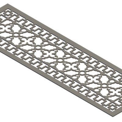 Modern Antique Style Vent Cover - 3D CAD Rendering