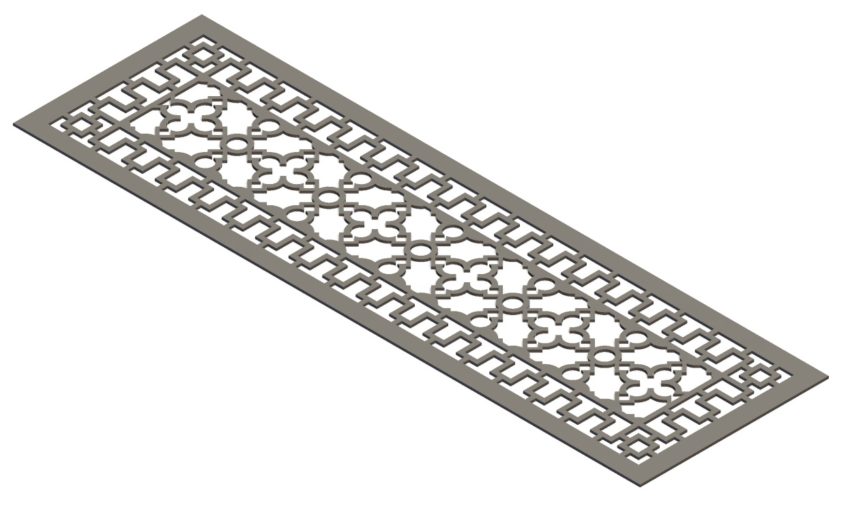 Modern Antique Style Vent Cover - 3D CAD Rendering
