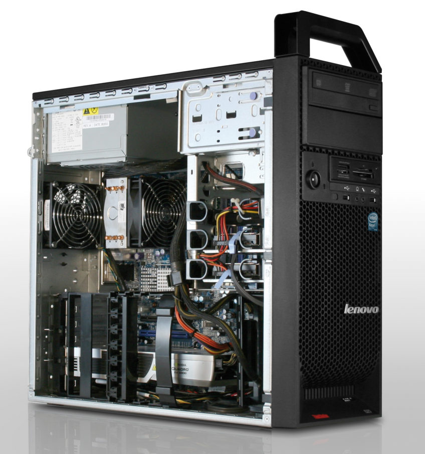 Lenovo S20 ThinkStation - Inside view