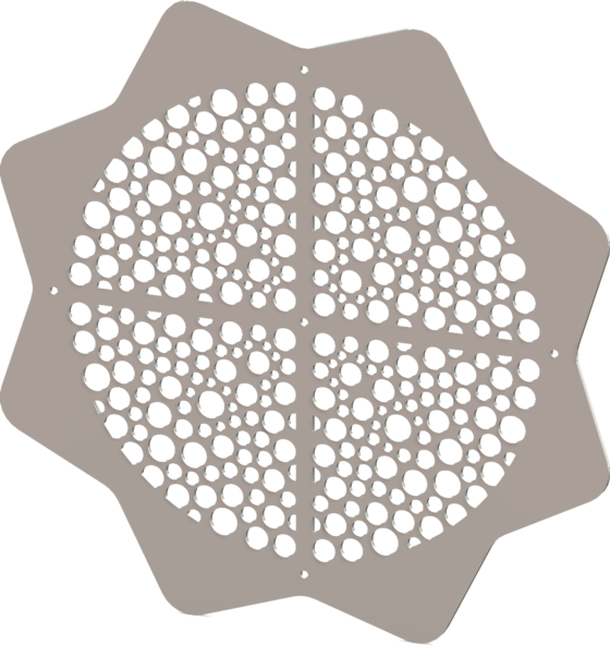 Round Decorative Vent Cover - Custom Design - Sunflower