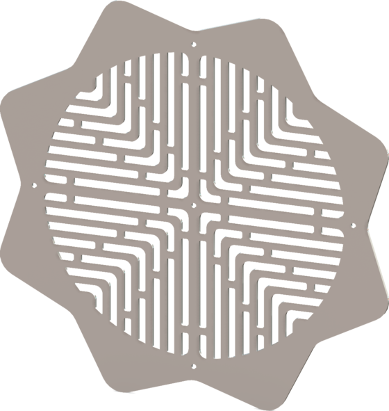 Round Decorative Vent Cover - Custom Design - Arrowhead 3.1-Rounded