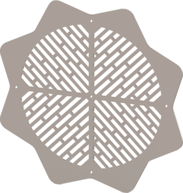 Round Decorative Vent Cover - Custom Design - SunRays