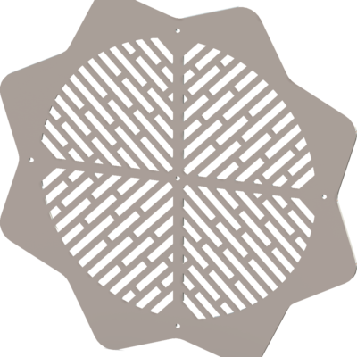 Round Decorative Vent Cover - Custom Design - SunRays