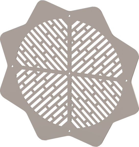 Round Decorative Vent Cover - Custom Design - SunRays