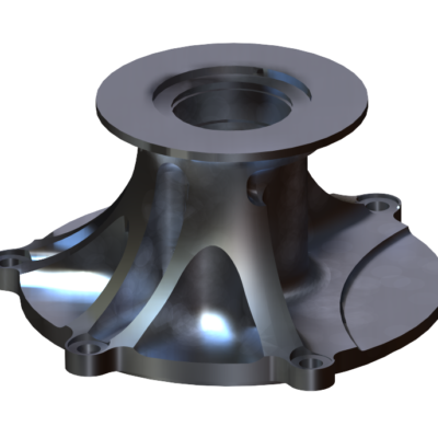 Fuel Pump Mount - Rendering - Aluminum Alloy