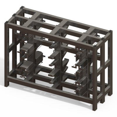 U-Bolt Cart - With Racks - Designed in SolidWorks - Kris Bunda