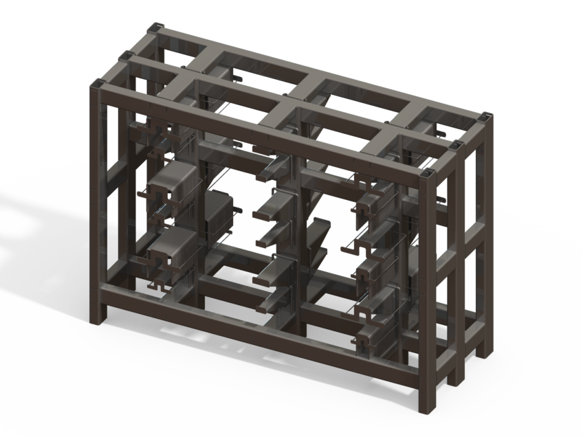 U-Bolt Cart - With Racks - Designed in SolidWorks - Kris Bunda