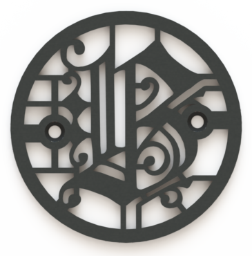 4.25in Custom Decorative Drain Cover Design - 1b2