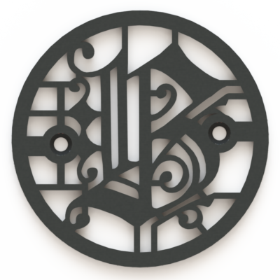 4.25in Custom Decorative Drain Cover Design - 1b2