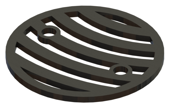 4.25in Custom Decorative Drain Cover Design - 4a