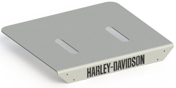 Harley Davidson Motorcycle Luggage Rack Rendering