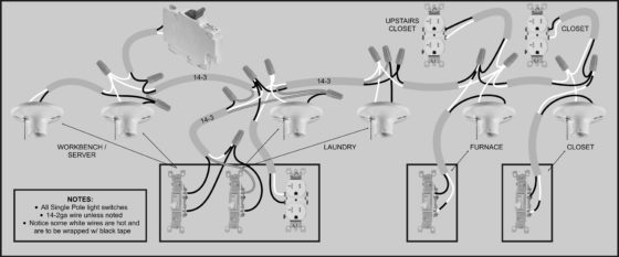 WIRING DIAGRAM - LAUNDRY - REV4_BW grayscale printer friendly