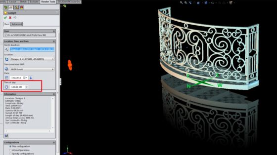 How I got a pitch black background render - Turn on Sunlight in PhotoView 360, but change the time to early AM
