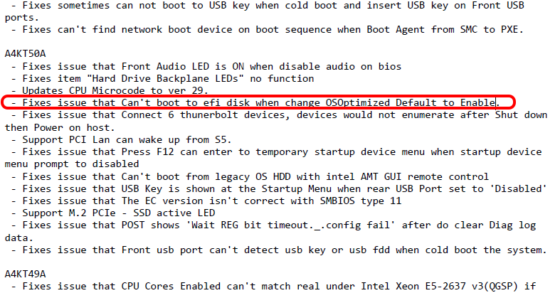 LENOVO ThinkStation BIOS build updates - I think this is the one that got me!