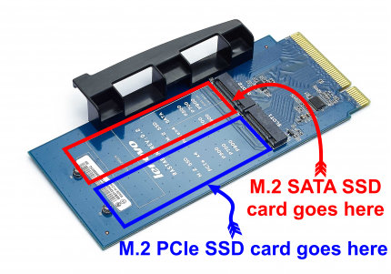 Lenovo ThinkStation Flex adapter m.2 SSD PCIe SATA