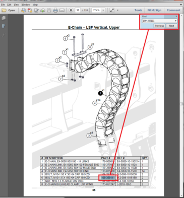 Parts Catalog - OO Writer - PDF export - highlightable searchable BOMs