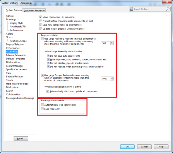 SolidWorks settings to correctly push Metadata into Composer BOMs 1