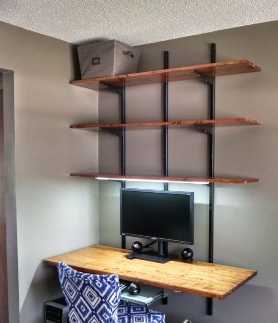 LED strip lighting - wire soldered in channel - Desk task lighting