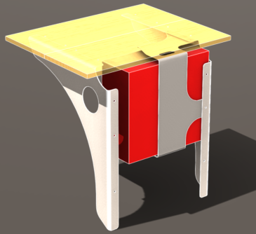 Stand Up Wall Mounted Desk Bracket 3