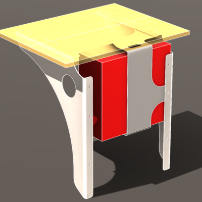 Stand Up Wall Mounted Desk Bracket 3