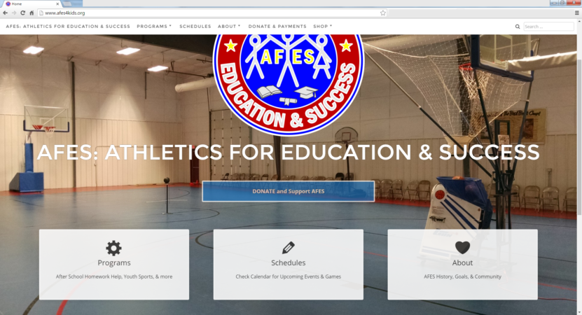 afes4kids.org homepage screenshot