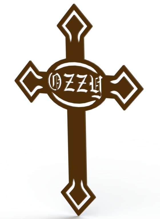 OZZY DOG PET GRAVE MARKER - CARTOON LINES RENDER