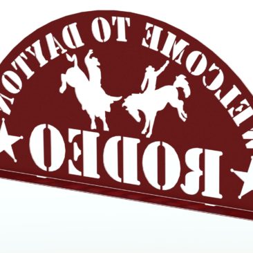 RENDER - DAYTON RODEO WELDED SIGN ASSEMBLY 95IN REAR 2CARTOON