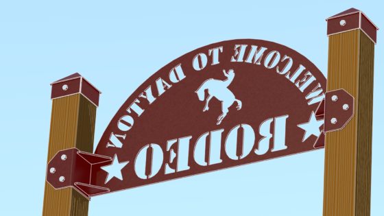 RENDER - DAYTON RODEO WELDED SIGN ASSEMBLY REAR 4CARTOON