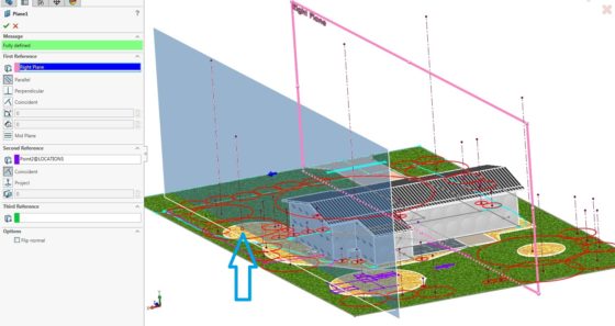 Landscaping Plan in CAD - Heights and profiles of plants trees shrubs 3